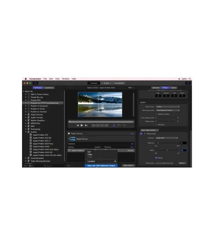 Compressor 4.5 – Transcodes media files into a variety of formats For MAC - Image 3