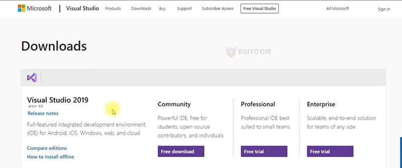 Microsoft Visual Studio Enterprise 2019