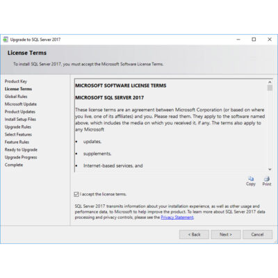 Microsoft SQL Server 2017 Standard License 1 1 1