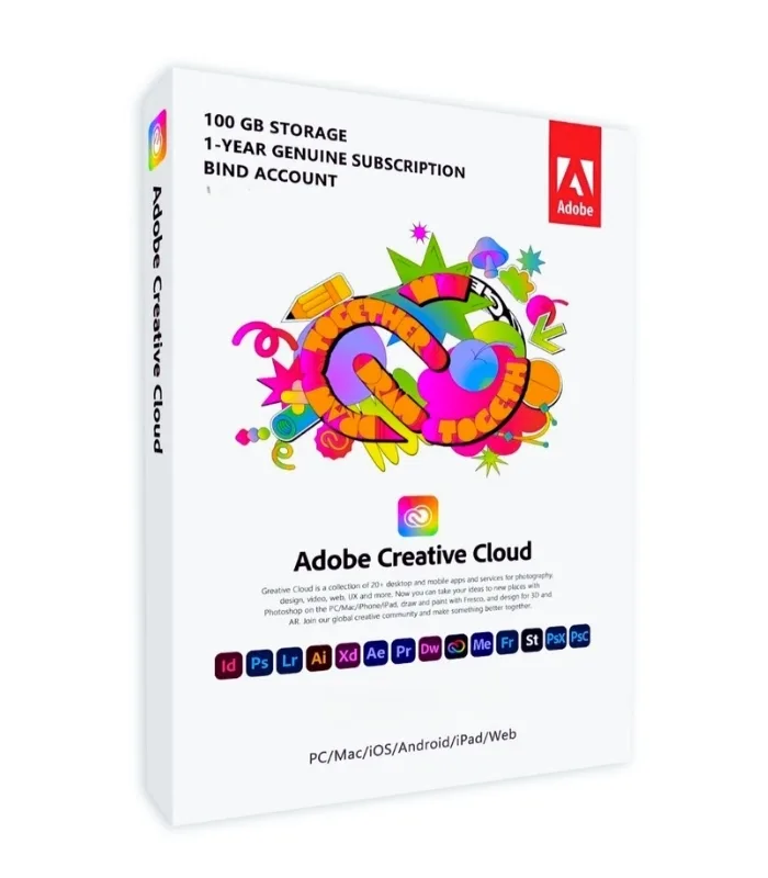 Adobe Creative Cloud for Windows/Mac (1-User) 1 Year Subscription
