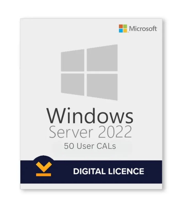 Microsoft Windows Server 2022 50 user CALs Lifetime License Key
